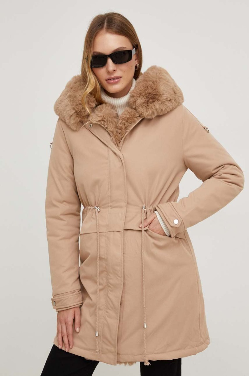 Parka in Beige for Woman by Answear GOOFASH