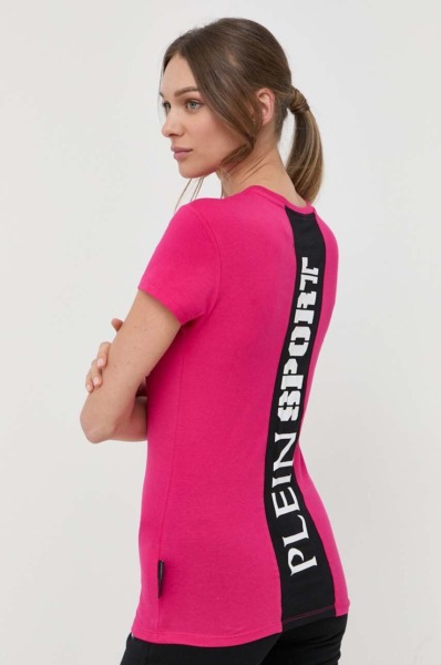 Plein Sport Pink Ladies T-Shirt Answear GOOFASH