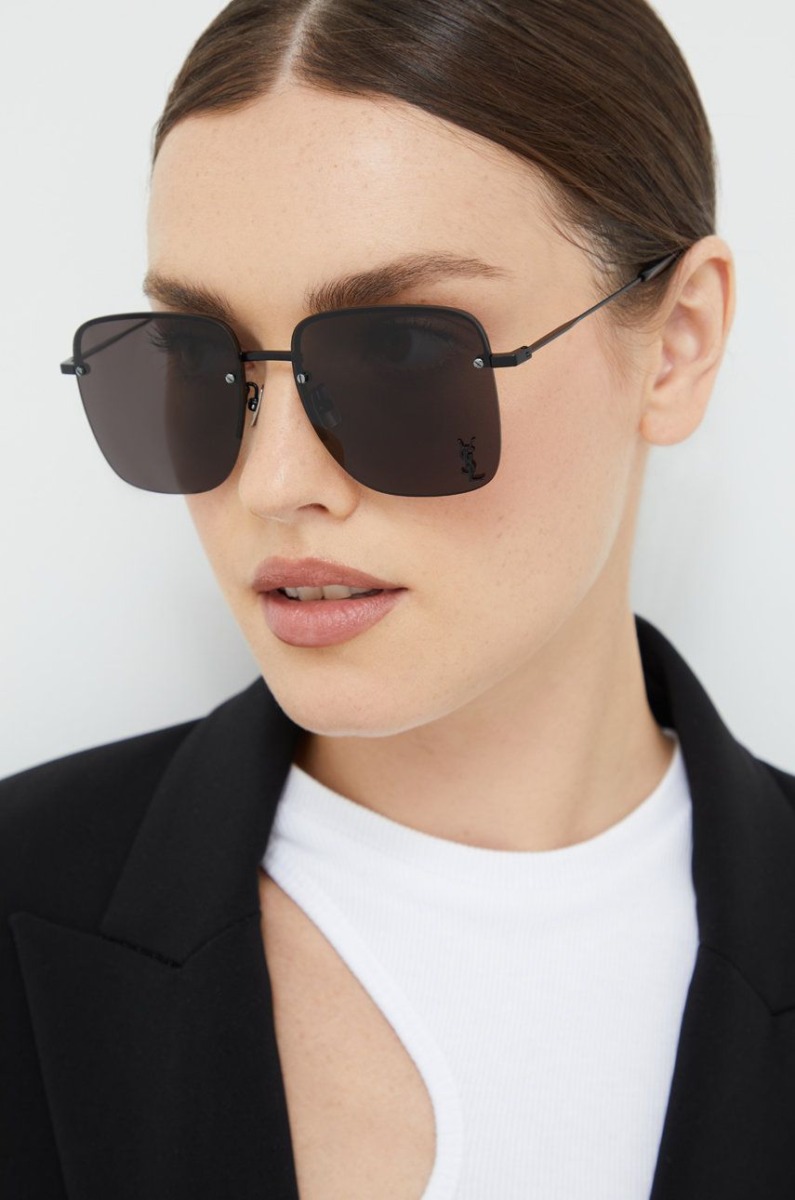 Saint Laurent Womens Sunglasses Black Answear GOOFASH