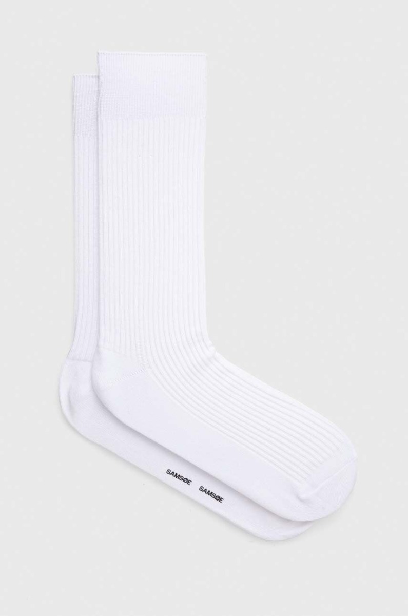 Samsoe Samsoe - Mens White Socks from Answear GOOFASH