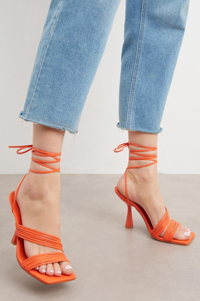 Sandals in Coral Dorothy Perkins GOOFASH