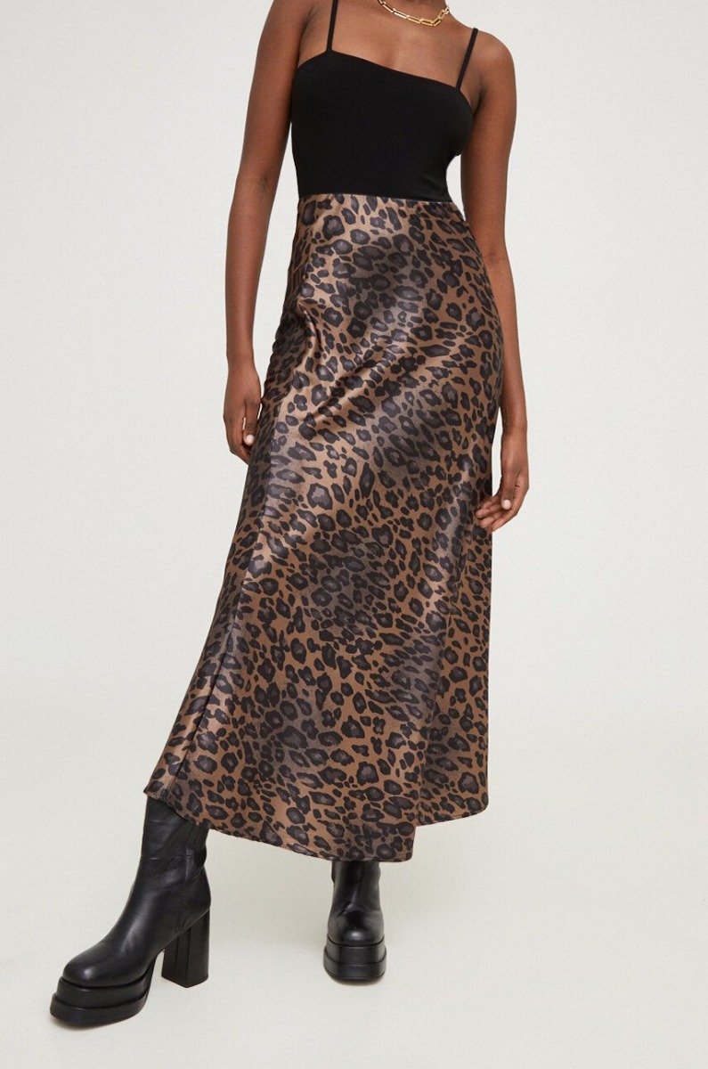 Skirt in Brown Answear Lab Answear Woman GOOFASH