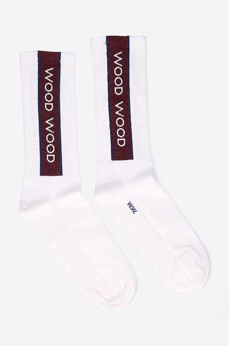 Socks in White Answear Wood Wood Man GOOFASH