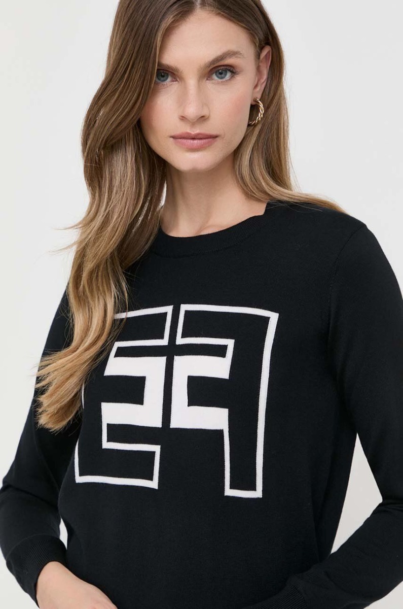 Sweater in Black Answear - Elisabetta Franchi GOOFASH