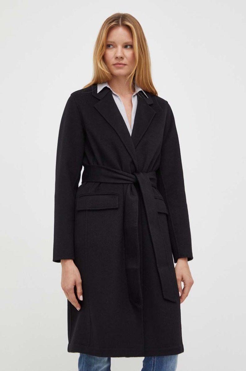 Twinset Coat in Black for Women at Answear GOOFASH