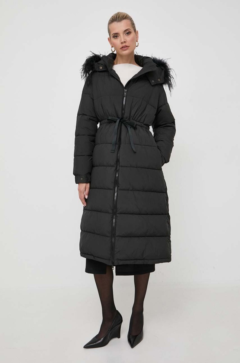 Twinset Ladies Winter Jacket Black at Answear GOOFASH