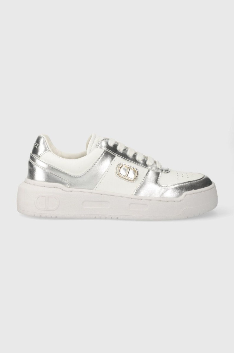 Twinset - Woman Silver Sneakers from Answear GOOFASH