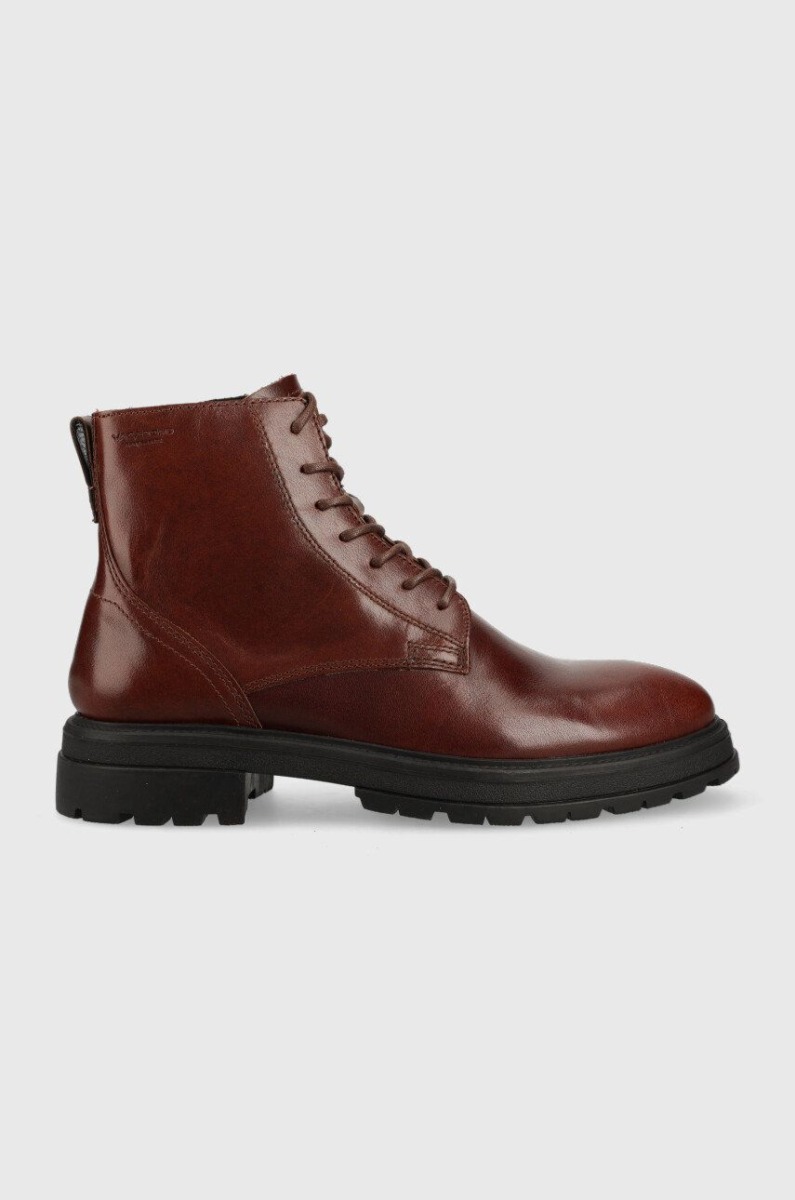 Vagabond Men Burgundy Leather Shoes from Answear GOOFASH