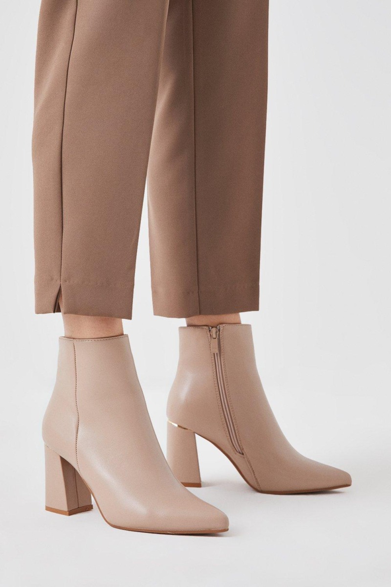 Woman Ankle Boots Beige by Dorothy Perkins GOOFASH