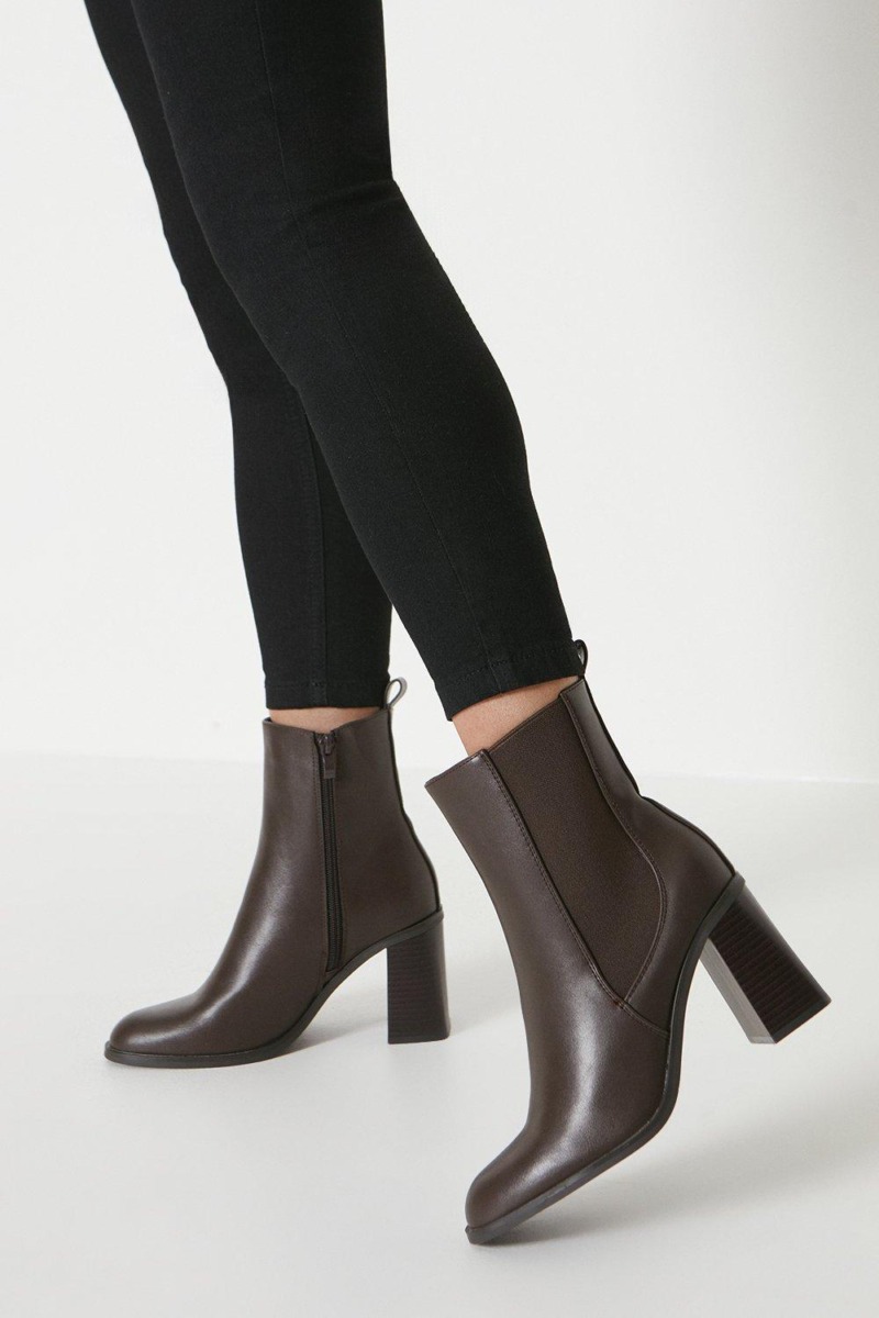 Woman Ankle Boots in Brown Dorothy Perkins GOOFASH