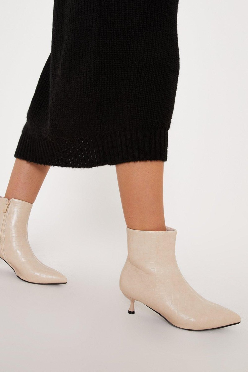Woman Beige Ankle Boots - Dorothy Perkins GOOFASH