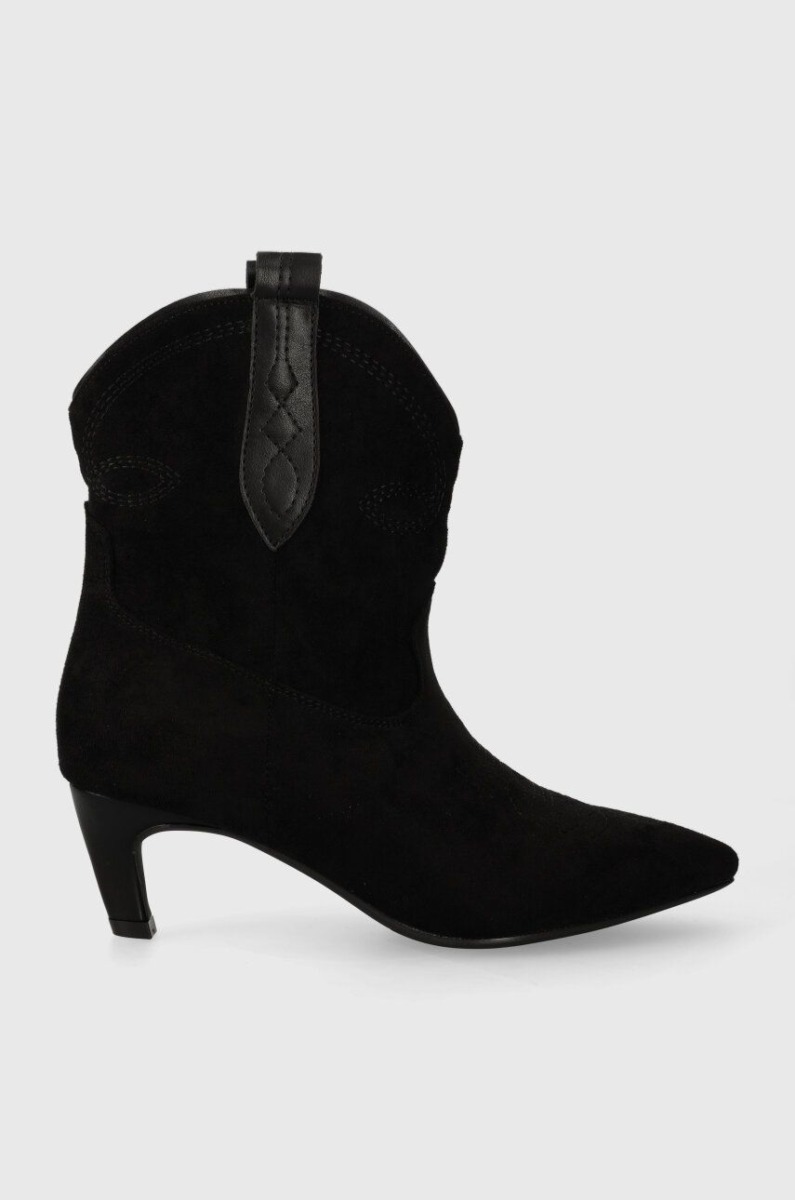 Woman Black Cowboy Boots by Answear GOOFASH