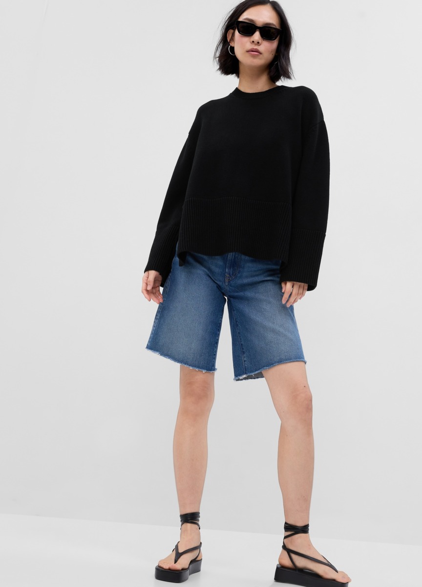 Woman Pullover Black from Gap GOOFASH
