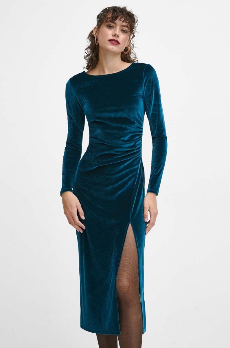Woman Turquoise Dress - Answear GOOFASH