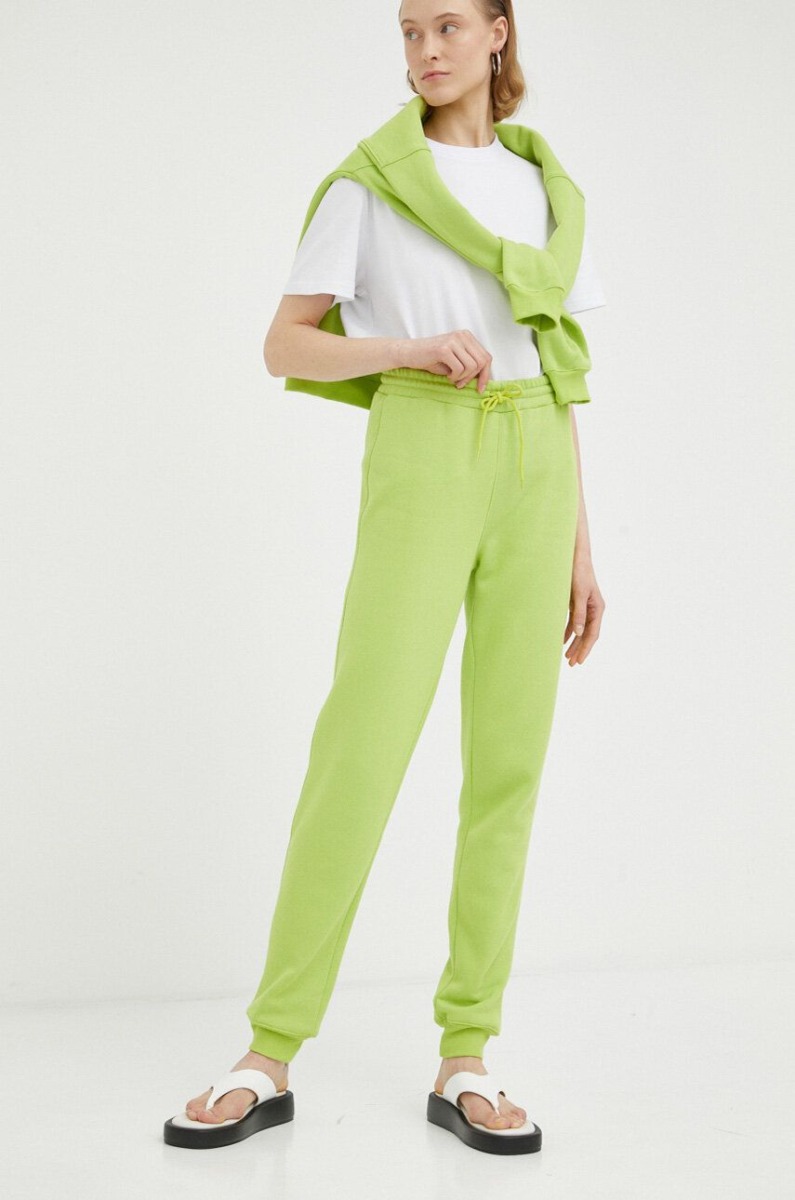 Women Green Sweatpants Resume Answear GOOFASH