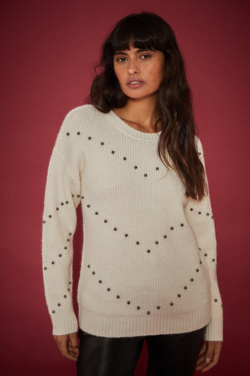 Women Jumper in Ivory by Dorothy Perkins GOOFASH