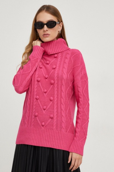 Women Turtleneck in Pink Answear Lab - Answear GOOFASH