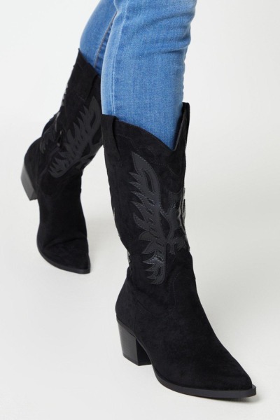 Womens Black - Cowboy Boots - Dorothy Perkins GOOFASH