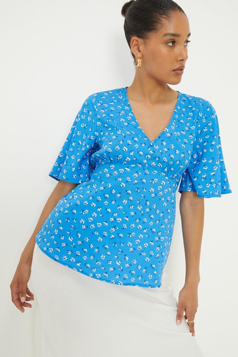 Women's Blue Blouse from Dorothy Perkins GOOFASH