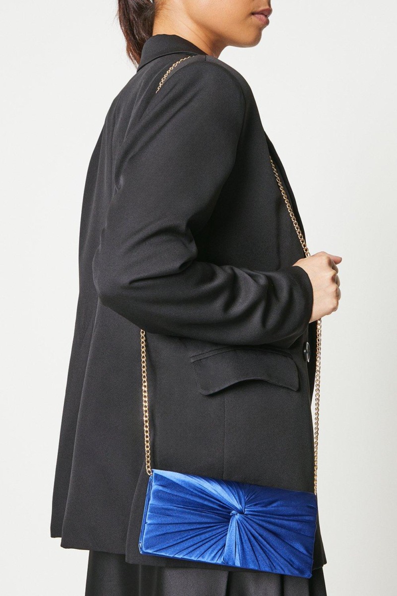Womens Blue Clutches from Dorothy Perkins GOOFASH