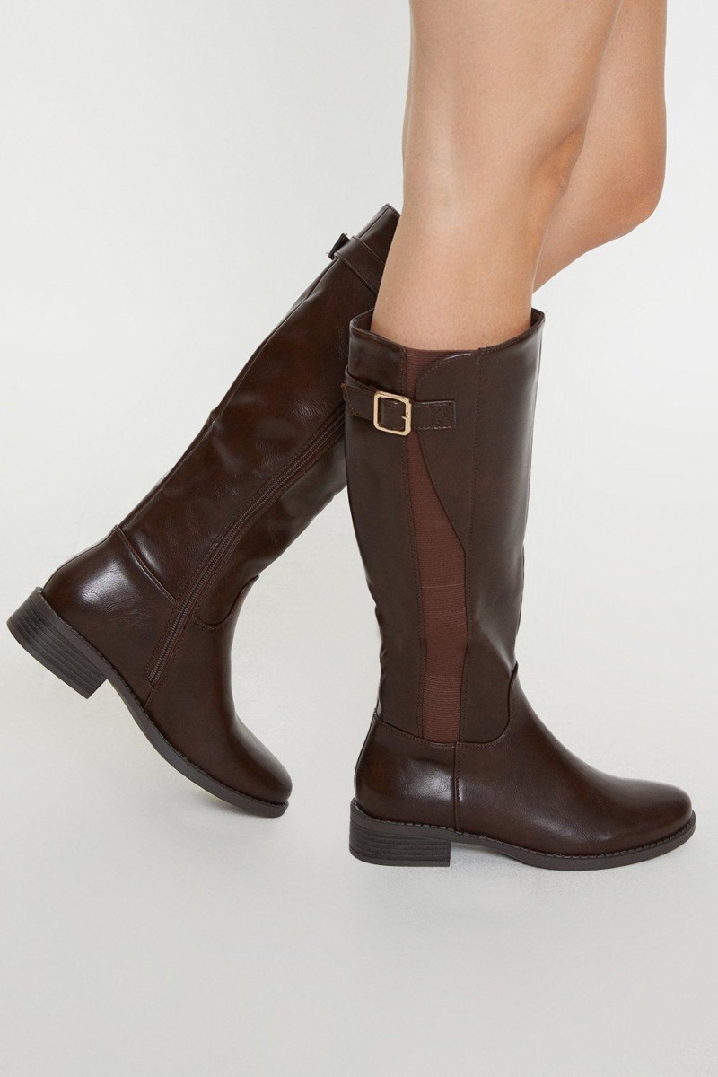 Womens Boots in Brown Dorothy Perkins GOOFASH