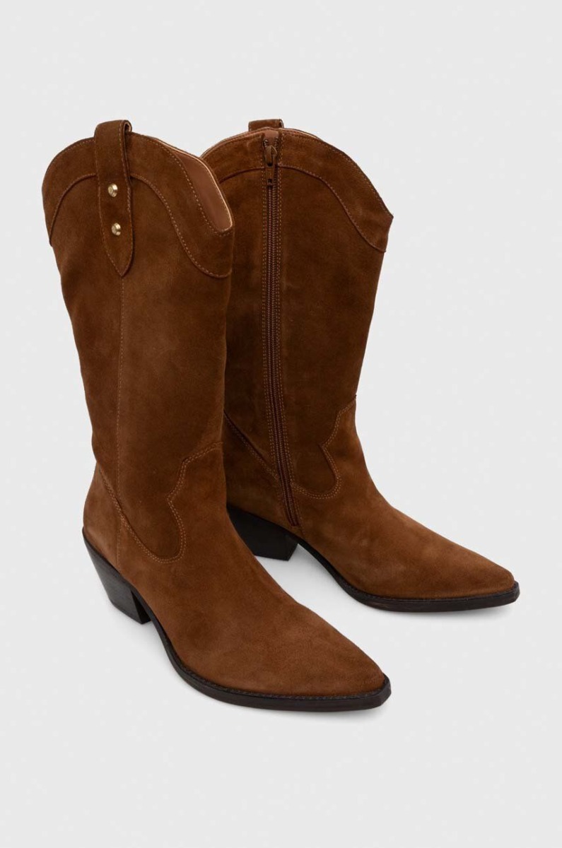 Women's Brown Cowboy Boots from Answear GOOFASH