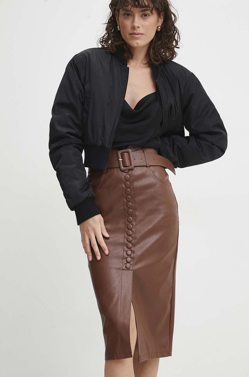 Womens Brown Skirt - Answear - Answear Lab GOOFASH