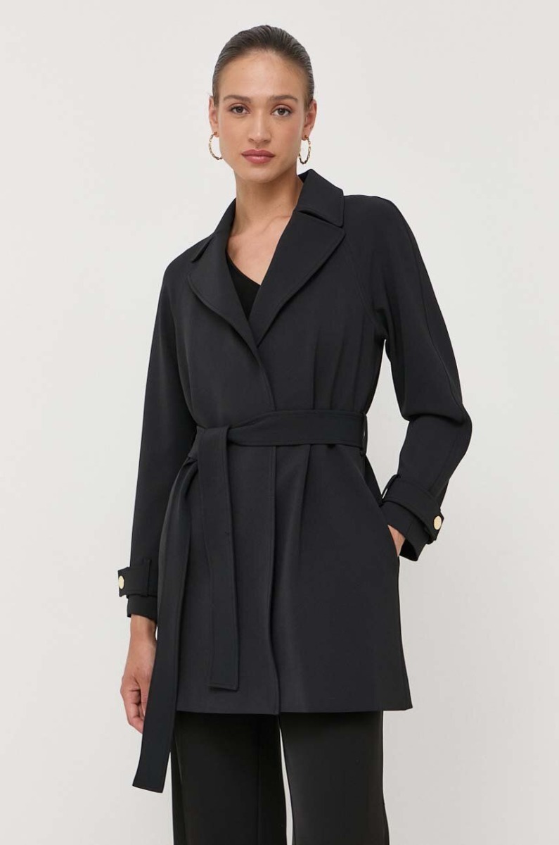 Women's Coat - Black - Answear GOOFASH