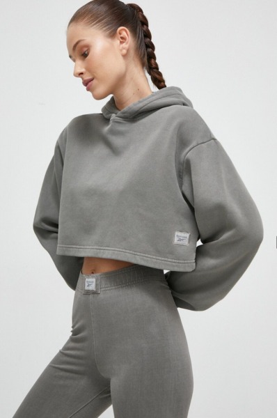 Womens Grey Sweatshirt Reebok Answear GOOFASH