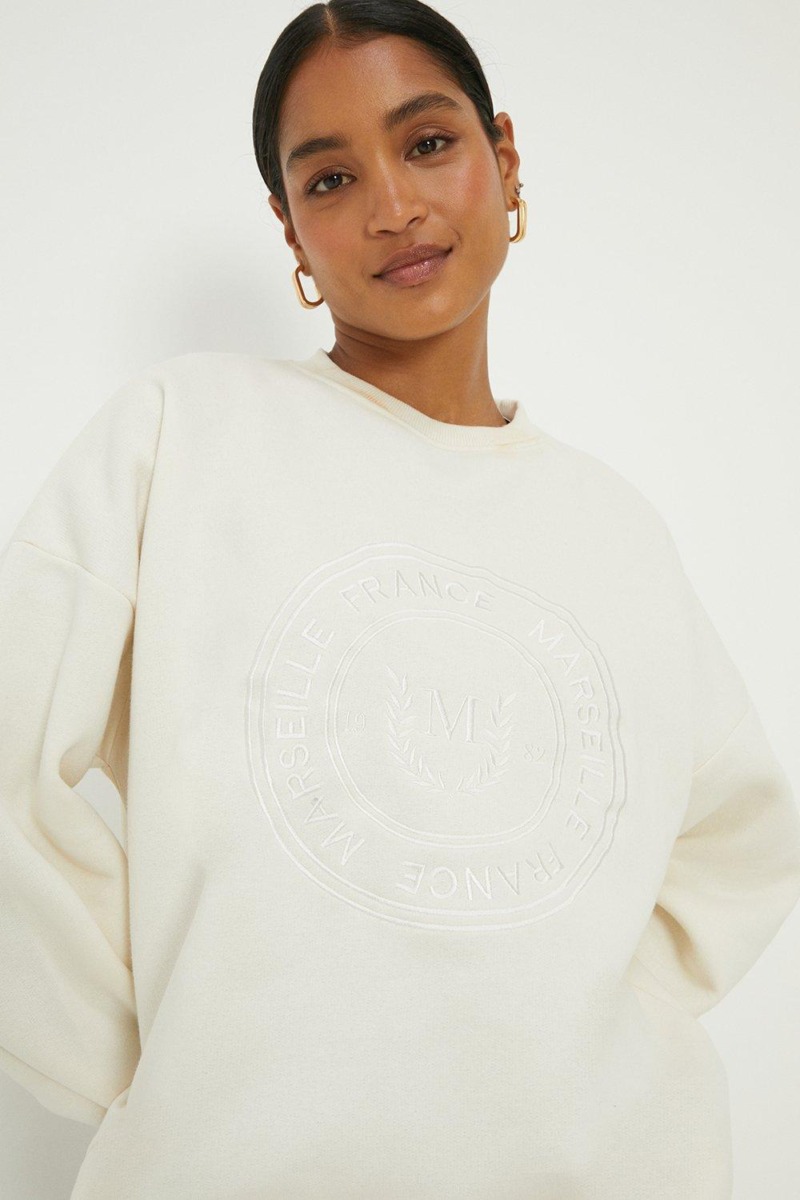 Women's Ivory - Sweatshirt - Dorothy Perkins GOOFASH
