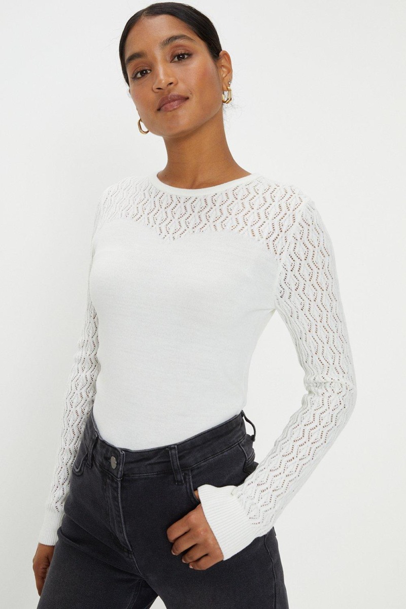 Womens Jumper in Ivory from Dorothy Perkins GOOFASH