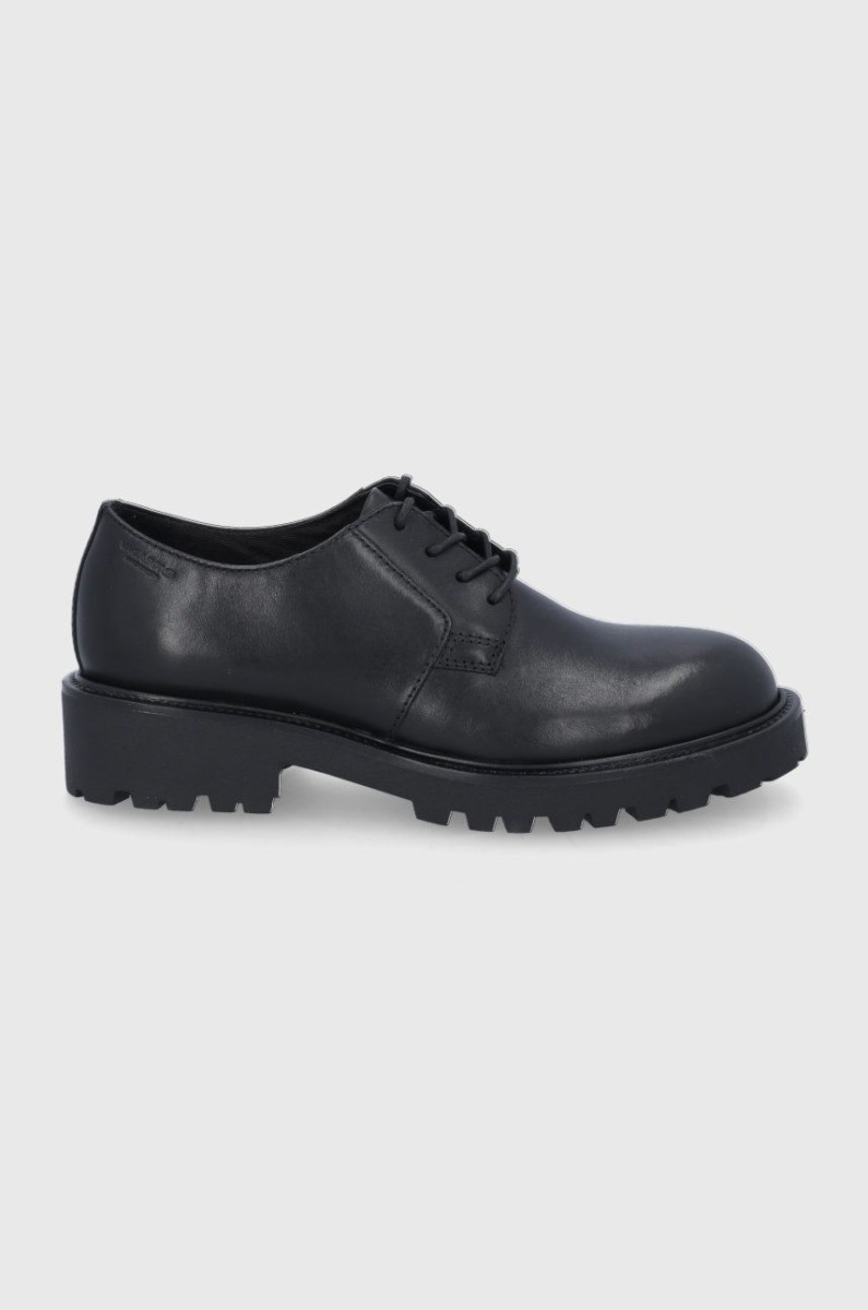 Womens Leather Shoes Black - Vagabond - Answear GOOFASH