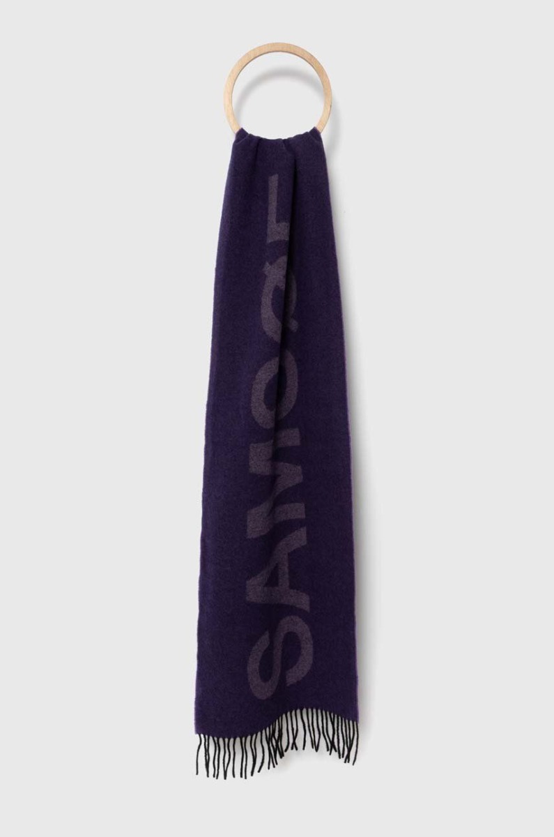 Women's Scarf - Purple - Answear - Samsoe Samsoe GOOFASH