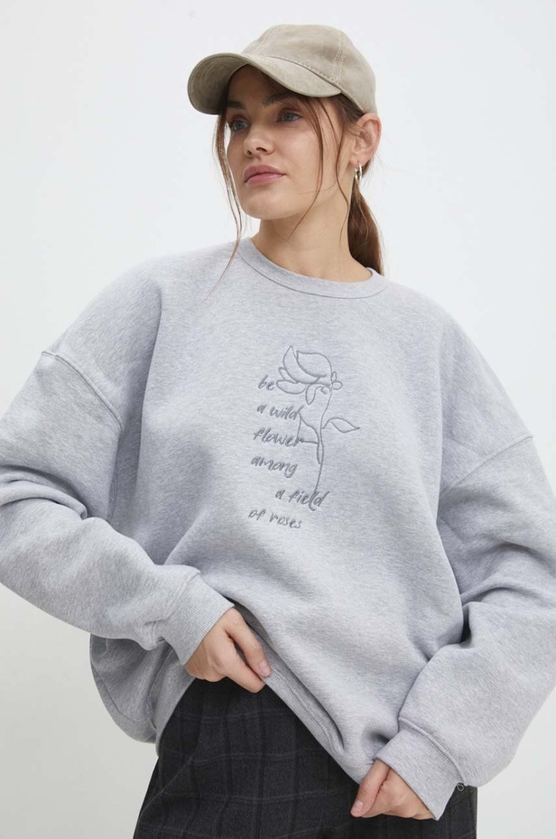 Women's Sweatshirt in Grey Answear - Answear Lab GOOFASH