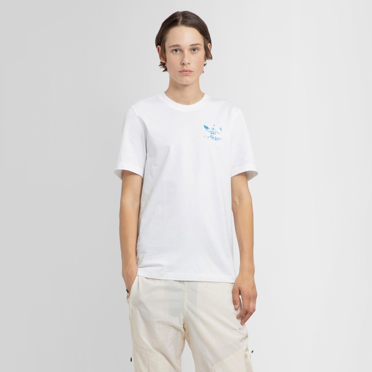 Adidas White T-Shirt Antonioli Gents GOOFASH