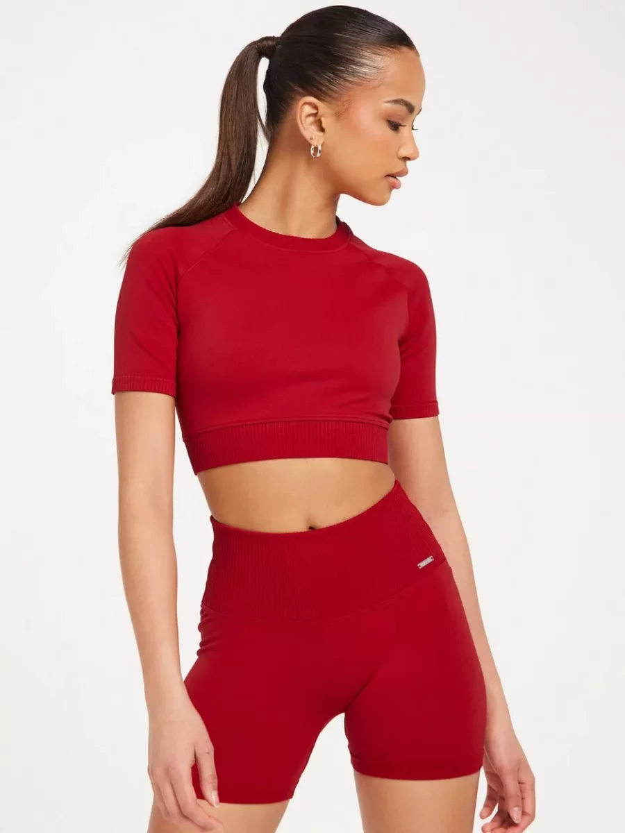 Aim'N - Biker Shorts Red for Women at Nelly GOOFASH