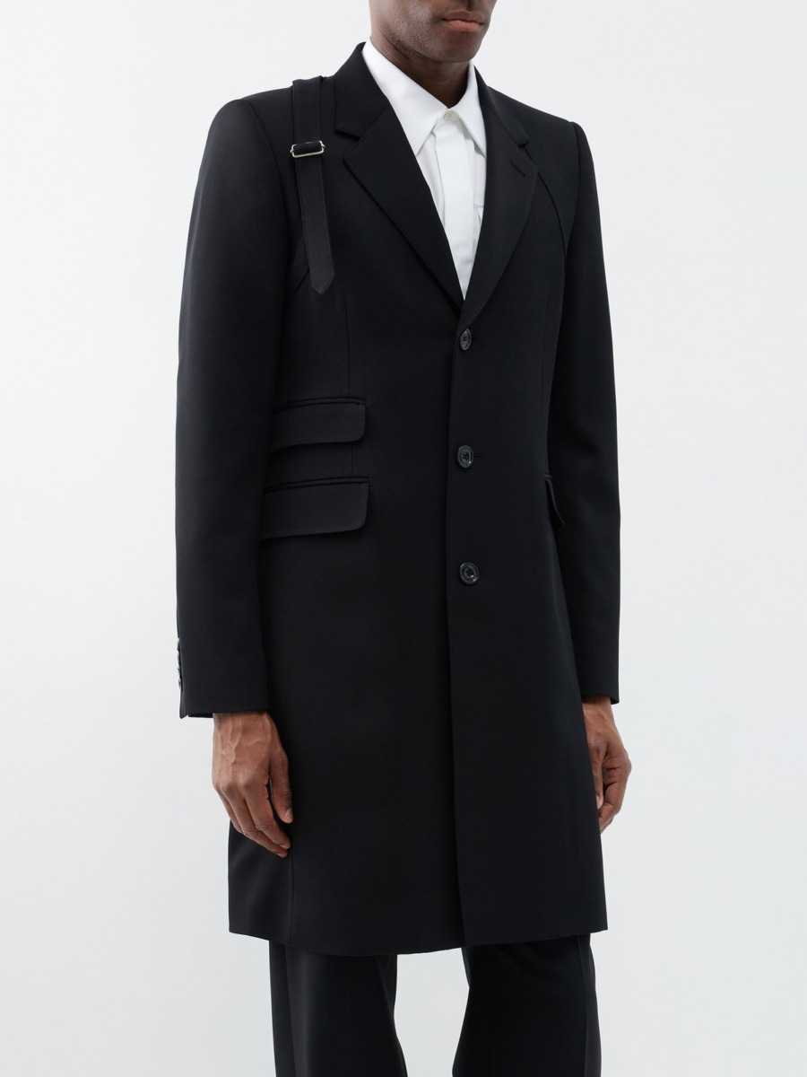 Alexander Mcqueen Black Men Coat Matches Fashion GOOFASH