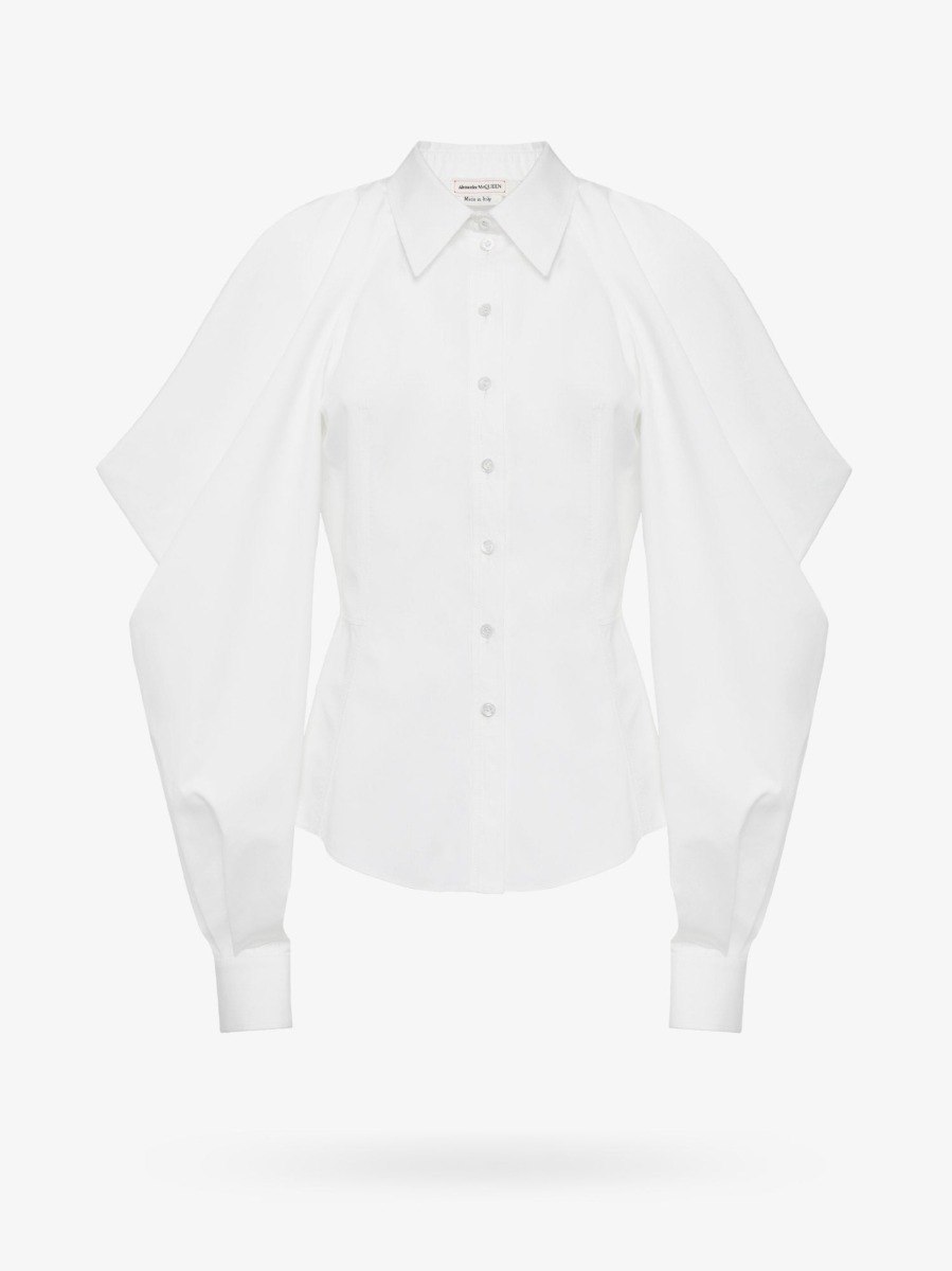 Alexander Mcqueen - White - Ladies Shirt - Nugnes GOOFASH