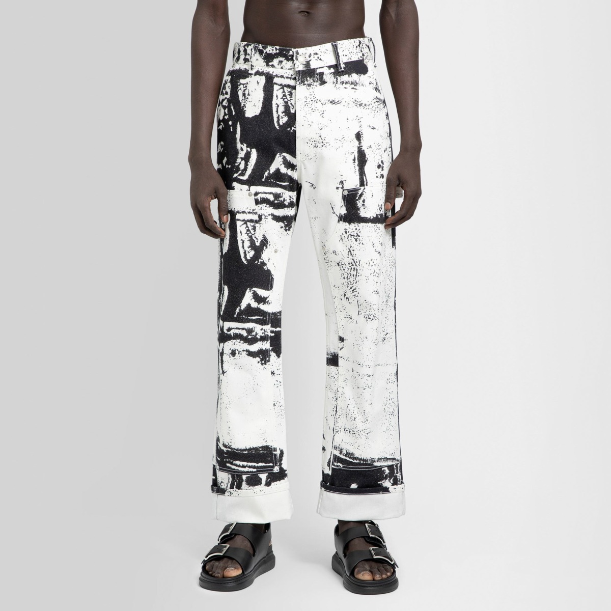 Alexander Mcqueen White Men's Jeans Antonioli GOOFASH