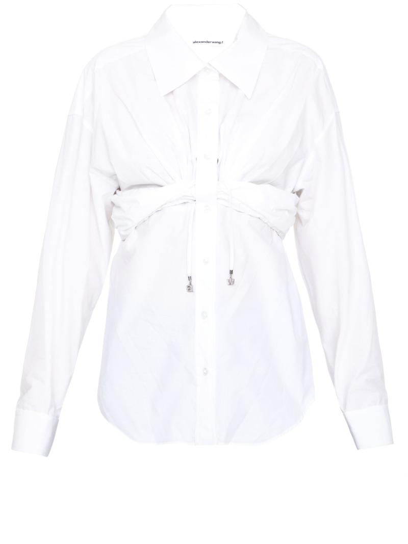 Alexander Wang White Lady Shirt - Leam GOOFASH