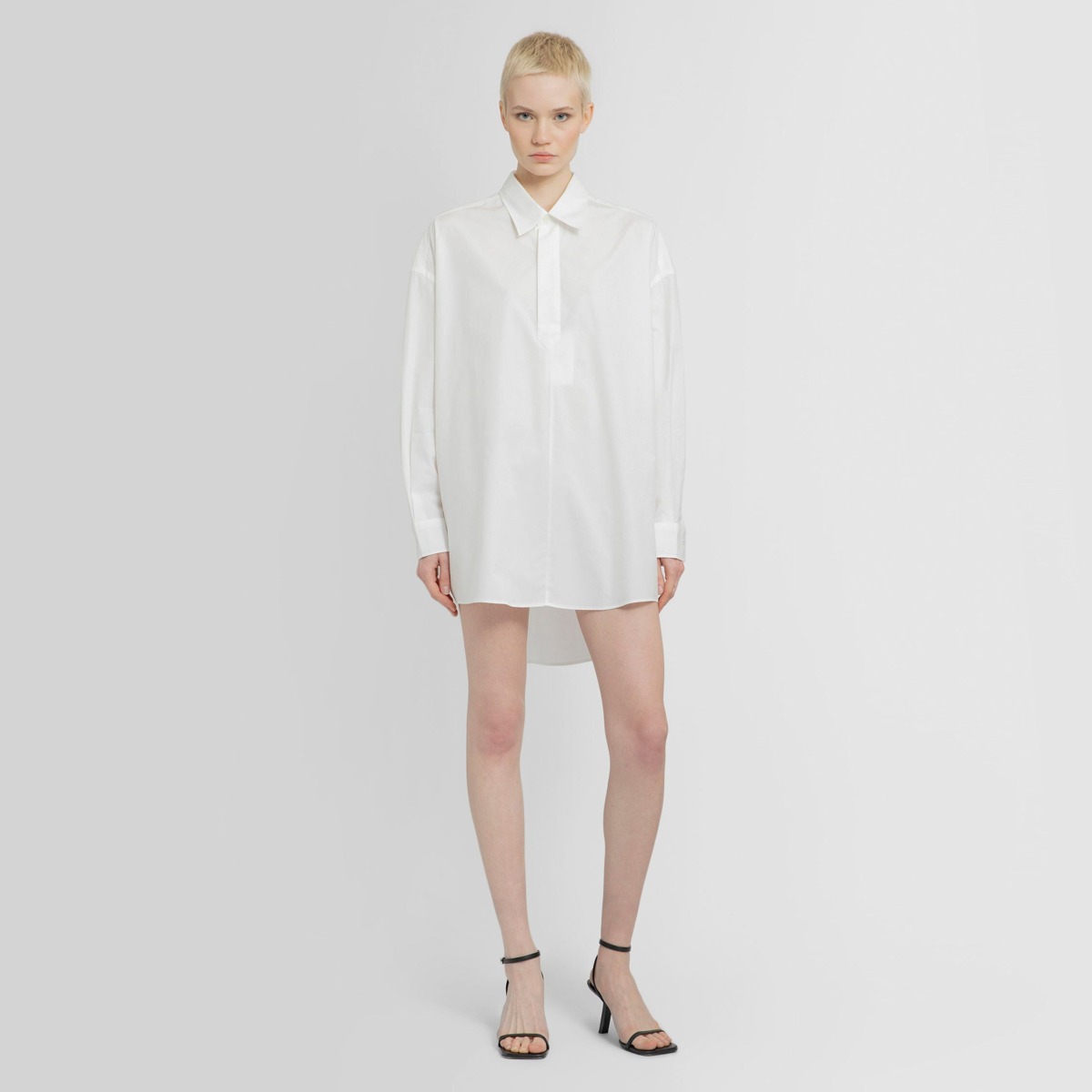 Ami Paris - White Dress - Antonioli GOOFASH