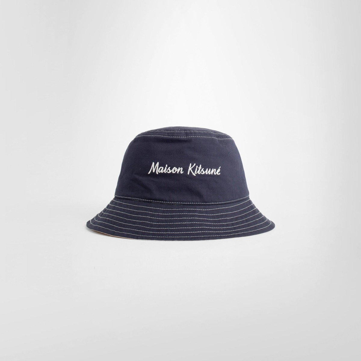 Antonioli Blue Hat Maison Kitsuné Men GOOFASH