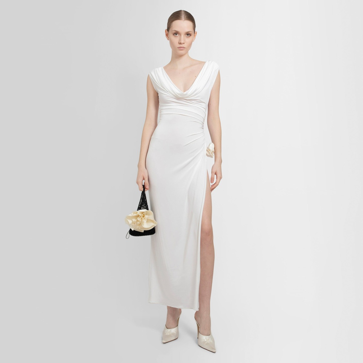 Antonioli Dress White Magda Butrym Ladies GOOFASH