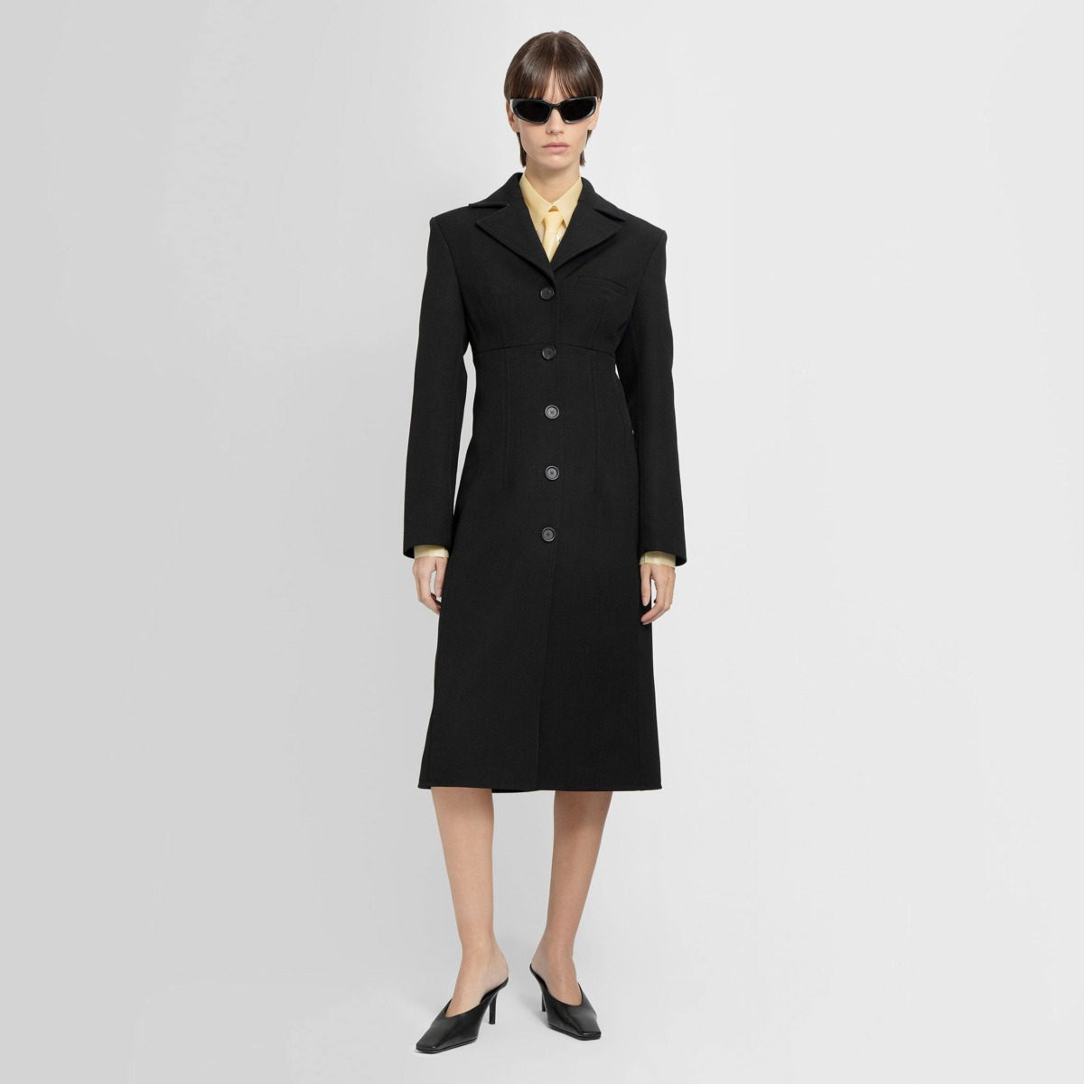 Antonioli - Ladies Coat - Black - Kwaidan Editions GOOFASH