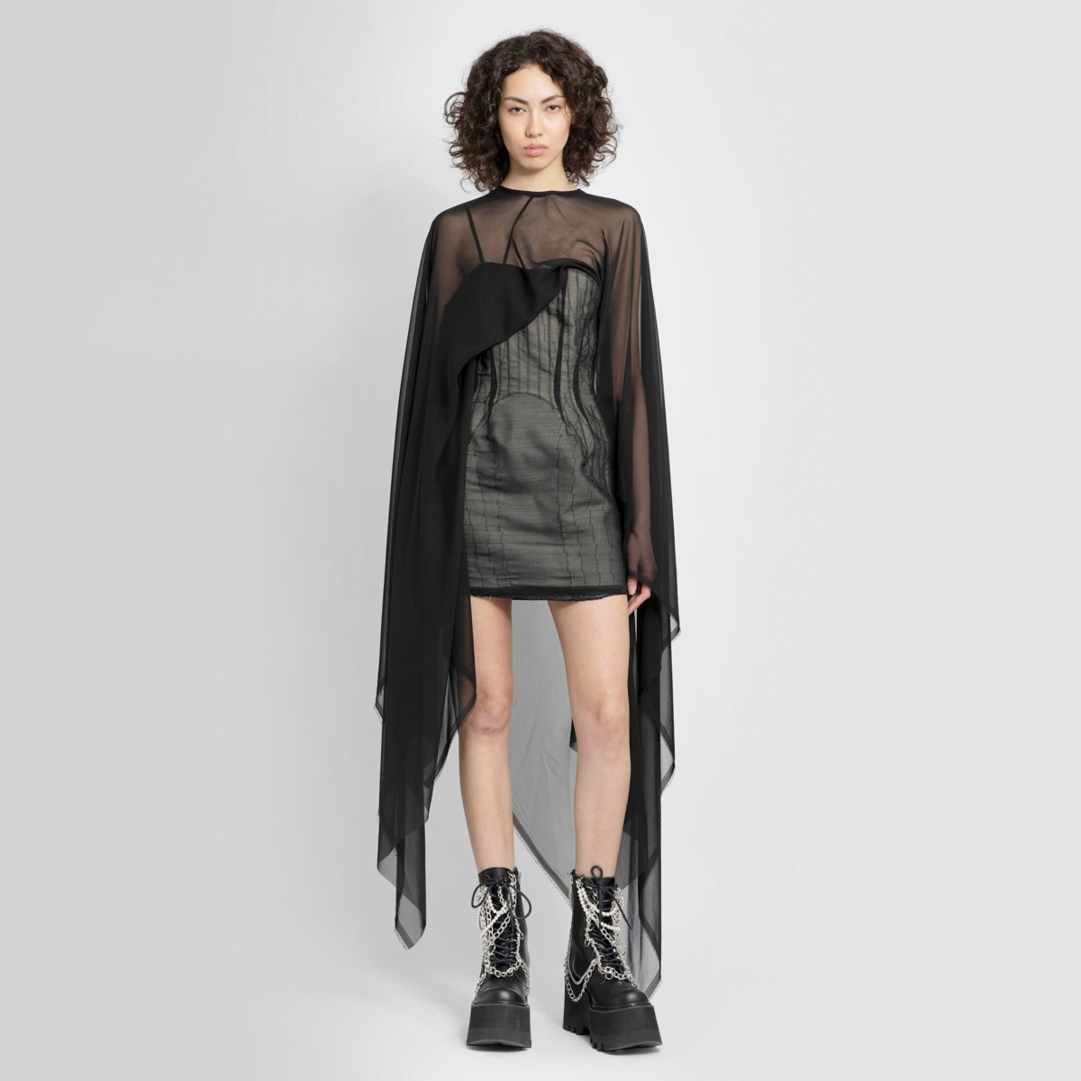 Antonioli - Lady Dress Black from Junya Watanabe GOOFASH