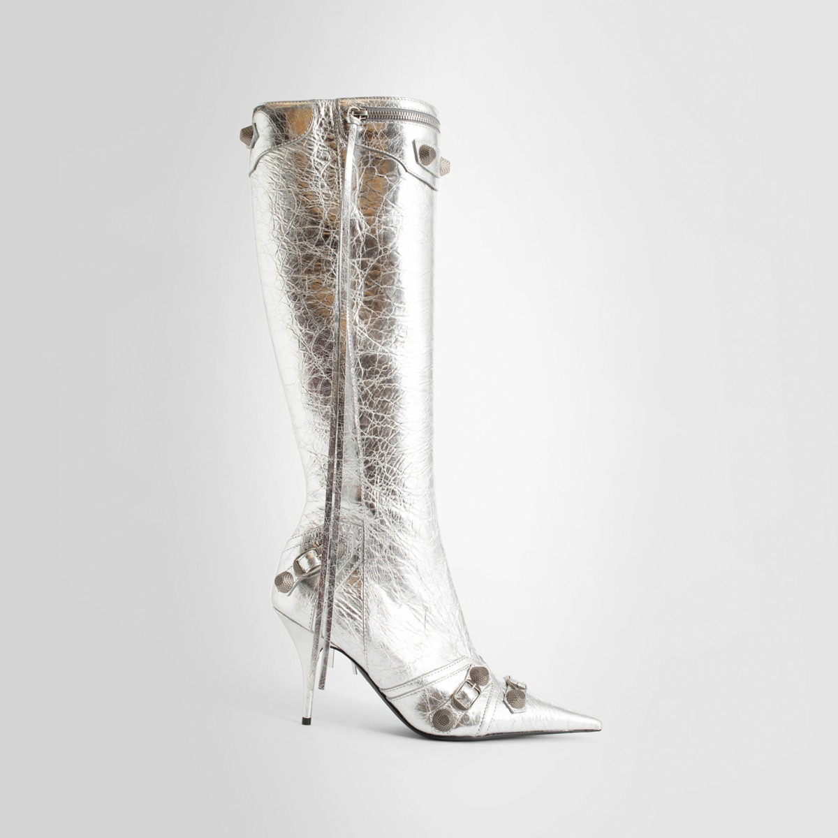Antonioli Lady Silver Boots by Balenciaga GOOFASH