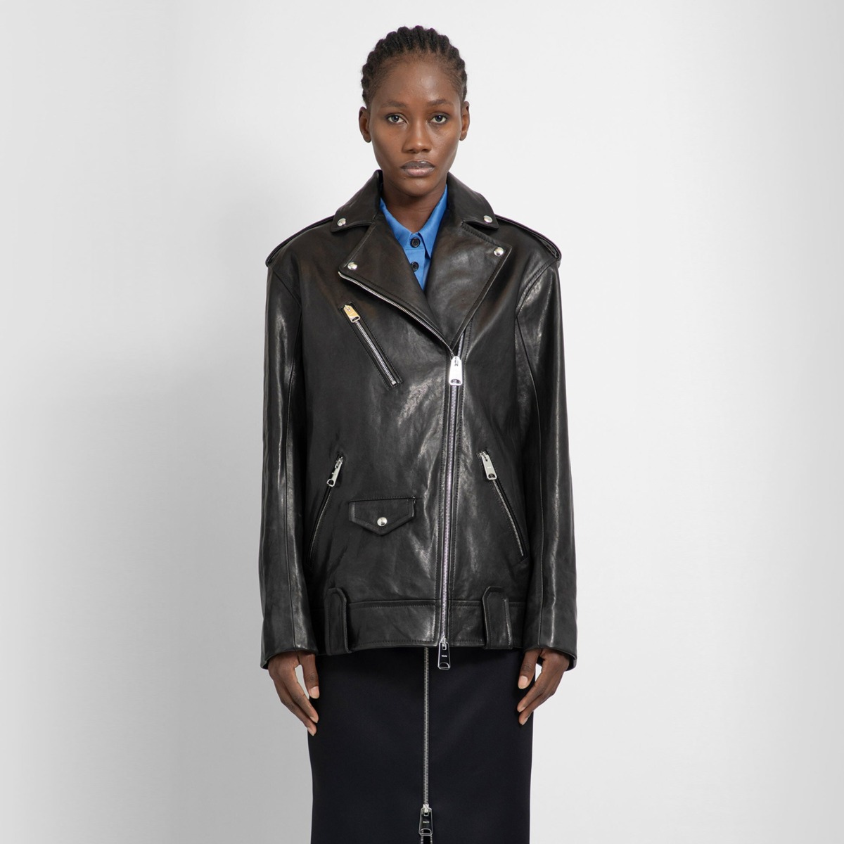 Antonioli - Leather Jacket Black - Khaite - Ladies GOOFASH