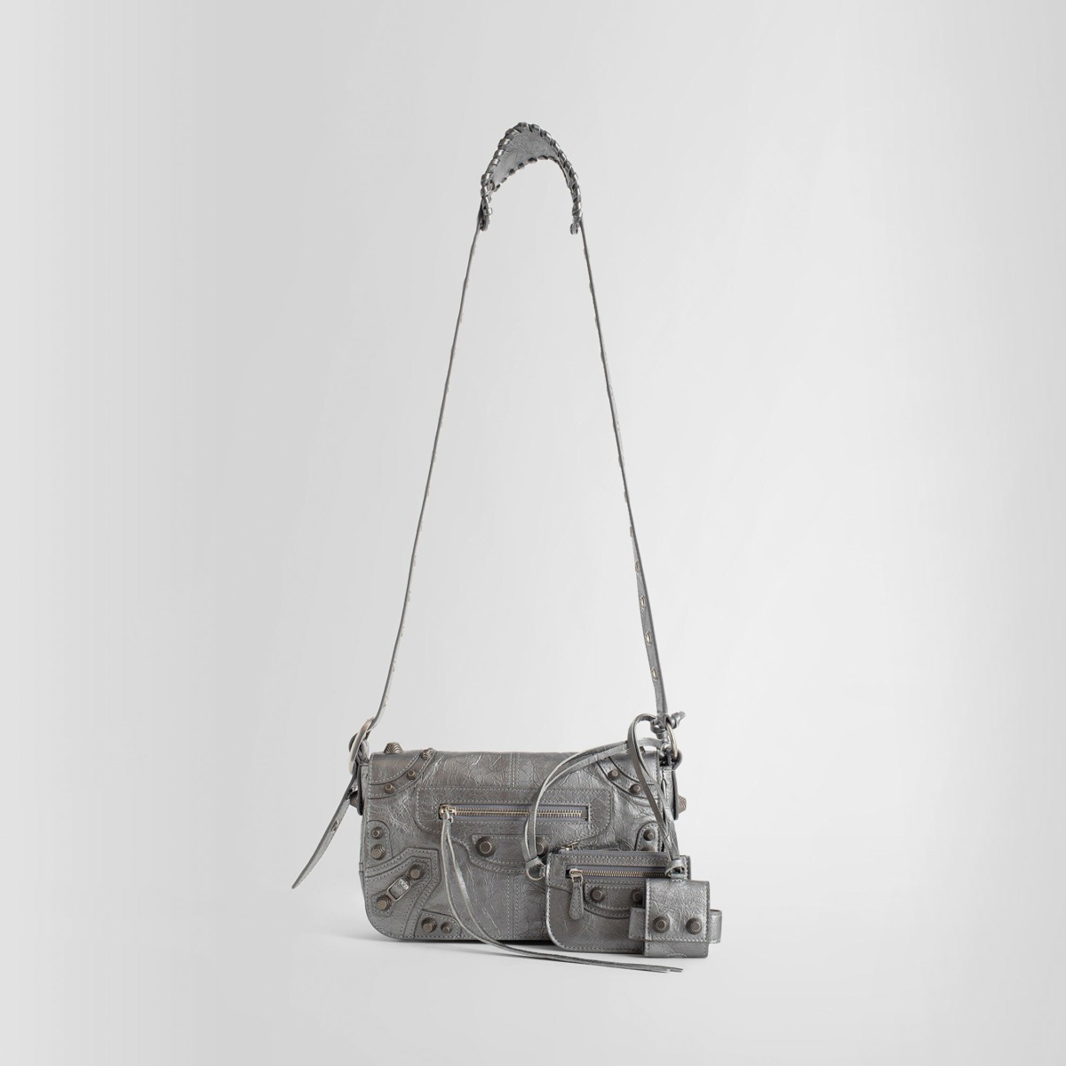 Antonioli Mens Shoulder Bag Silver by Balenciaga GOOFASH