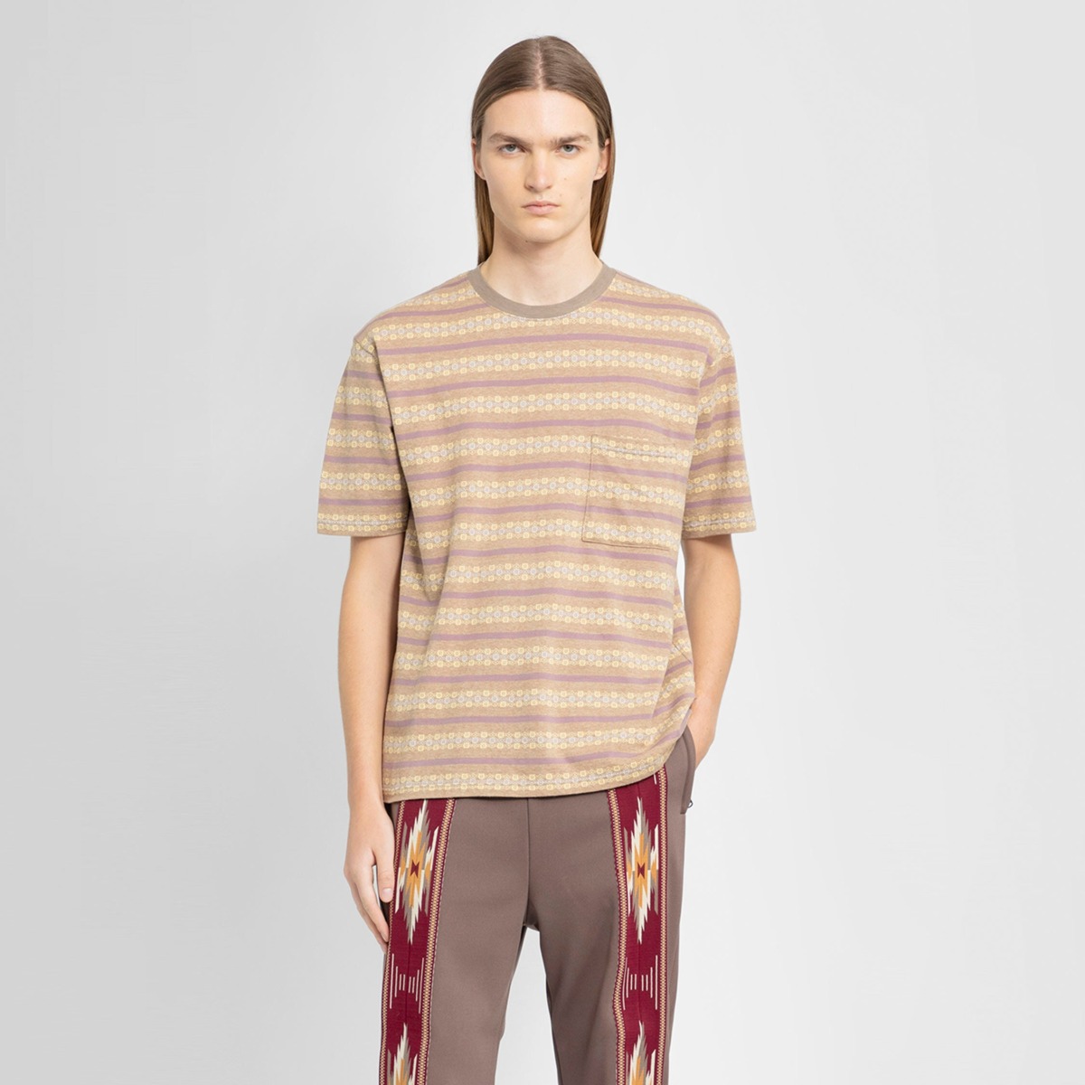 Antonioli - T-Shirt in Brown by Kapital GOOFASH