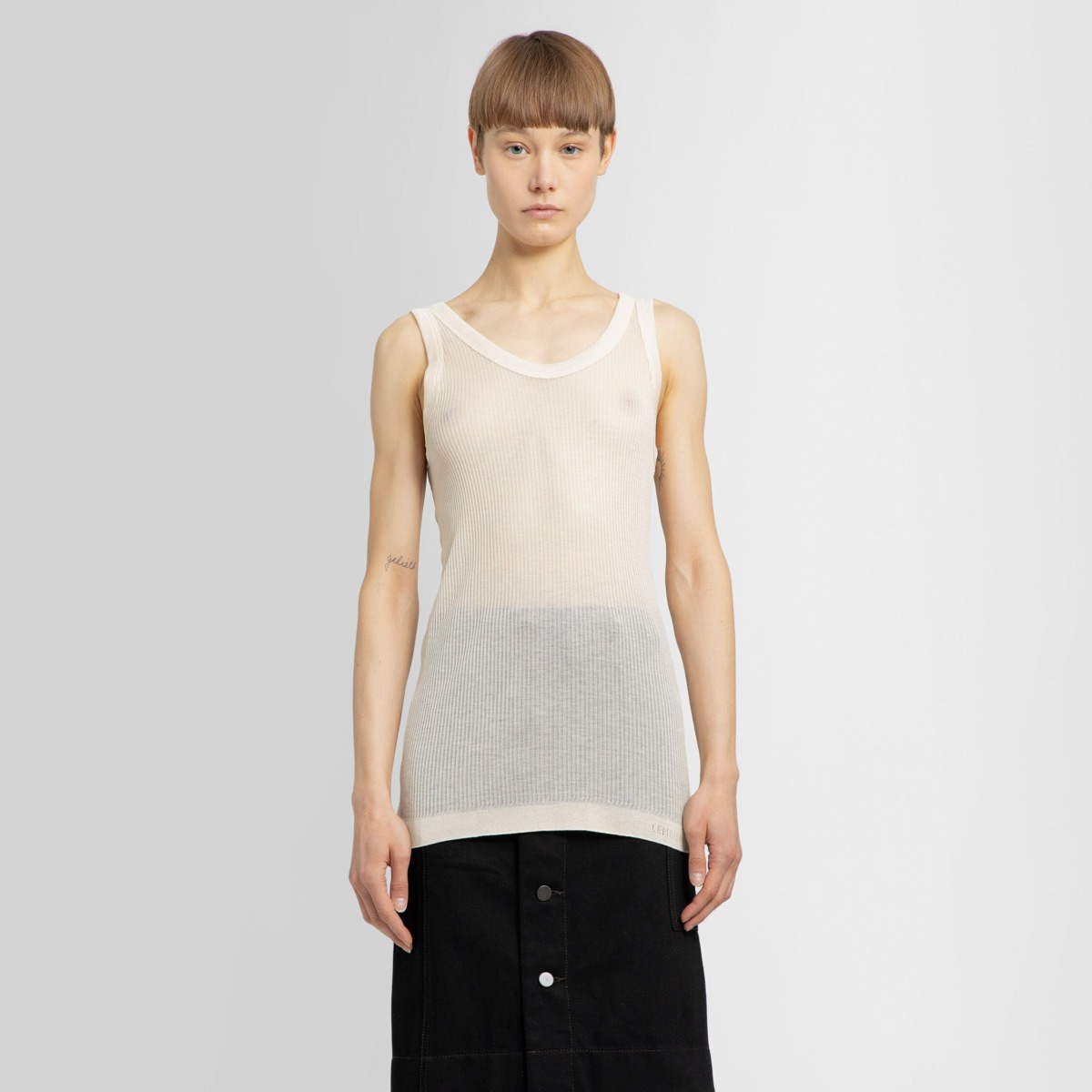 Antonioli Tank Top in White for Women by Lemaire GOOFASH